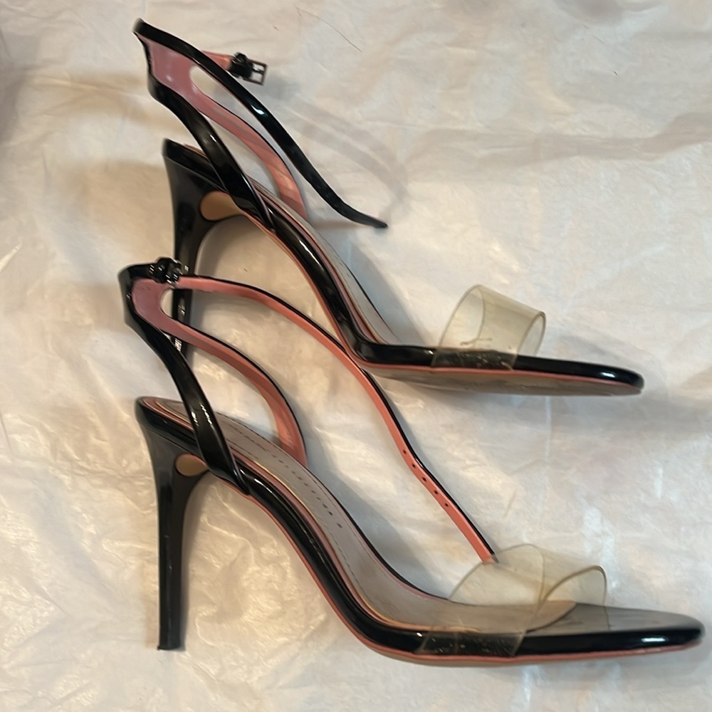 Zara Basic Collection Clear Strap Open Toe Heels … - image 6